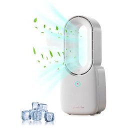 Ventilateur de Bureau Portable Sans Lame 11.8 pouces Reglage a 3 Vitesses avec 5 Couleurs de