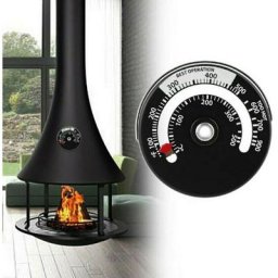 Thermomètre de tuyau de poêle à bois magnétique Cheminée Br?leur de cheminée Jauge de température