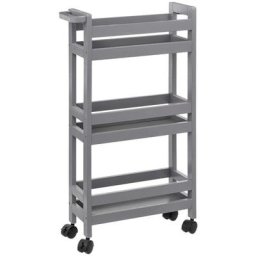 5five - Desserte à roulettes 3 niveaux Colorama gris béton - 5 five simply smart - Gris beton