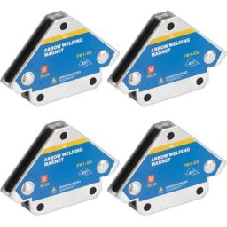 4PCS Aimant Soudure avec Force de Maintien 13kg/28LB Equerre de Soudage pour Angle de Positionneur