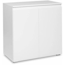 Meuble de rangement 2 portes blanc - Blanc - Blanc