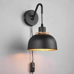 Applique Punch 1x40W E27 Noir Mat - Noir