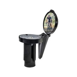 Rétroviseur urbain pour vélo - Rétroviseur pliable pour guidon - Lentille convexe avec rotation à