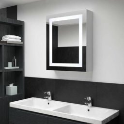 Armoire murale de salle de bain à miroir à led - Meuble de rangement 50x13x70 cm BV923024 Bonnevie