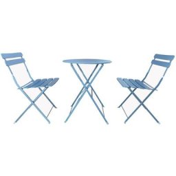 Mobili Rebecca - Rebecca Mobili Ensemble de Table et Chaises de Jardin Set pour Extérieur Acier