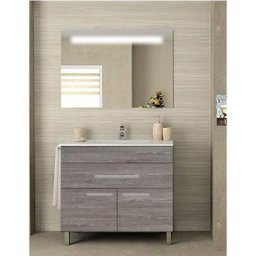 Ensemble de salle de bain Bahia avec 2 portes et 1 tiroir - 7 couleurs différentes - 15 dimensions