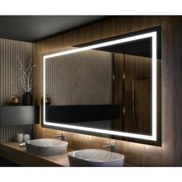 Miroir led Lumineux 60x50 cm de Salle de Bain Mural AmbientLine avec éclairage Blanc Froid 7000K