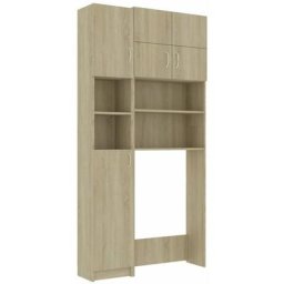 Vidaxl - Ensemble de meuble pour machine à laver Chêne sonoma Aggloméré Chêne sonoma