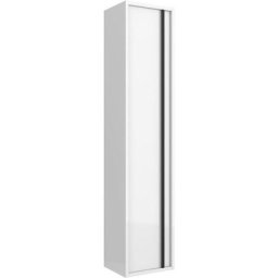Colonne de bain suspendu Nevada en bois Blanc brillant Blanc