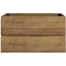 Meuble de salle de bain Angela 100cm chene – Armoire de rangement Meuble - Chene