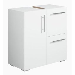 Meuble vasque Mars - Blanc - 60 x 30 x 60 cm - Meuble de salle de bain, colonne, armoire - Blanc