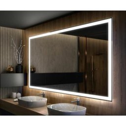 Miroir led Lumineux 110x60 cm de Salle de Bain Mural AmbientLine avec éclairage Blanc Froid 7000K