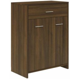 Armoire de bain Chêne marron 60x33x80 cm Bois d'ingénierie Vidaxl Chêne marron