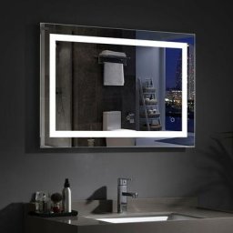 Lisa - Miroir lumineux de salle de bain avec Éclairage led Miroir Mural Cosmétiques Tactile