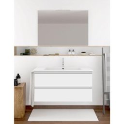 Ensemble de salle de bain Ibiza avec 2 tiroirs - 8 couleurs différentes - 15 dimensions - Avec