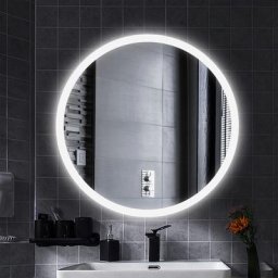 Skecten - Miroir Mural Rond Lumineux Salle De Bain led Éclairage Avec Fonction Anti Buée Blanc