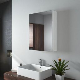 EMKE Armoire Miroir de Salle de Bain, Armoire à miroir 50x65x14,5cm, Armoire de Salle de Bain avec