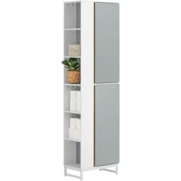 BZR76-HG Meuble Colonne de Salle de Bain Placard Armoire Toilette Haute Etagères de Rangement