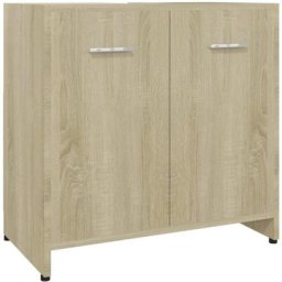 Armoire de salle de bain Chêne sonoma 60x33x61 cm Aggloméré Vidaxl Chêne sonoma