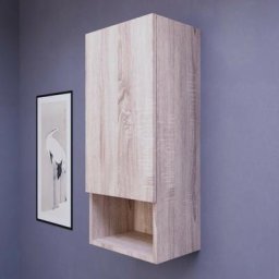 Armoire de salle de bain à suspendre réversible galaxy - Cambrian oak - Bois