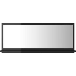 Miroir de salle de bain Noir brillant 90x10,5x37 cm Aggloméré Vidaxl High gloss black
