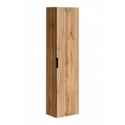 Colonne murale en bois Georgia Oak - h 140 x l 35 x p 25 cm - Livraison gratuite - Beige