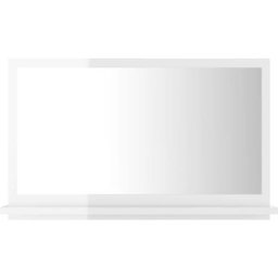 Miroir de salle de bain Blanc brillant 60x10,5x37 cm Aggloméré Vidaxl High gloss white