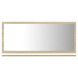 Miroir de bain Blanc et chêne sonoma 80x10,5x37 cm Aggloméré Vidaxl White and sonoma oak