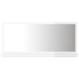 Miroir de salle de bain Blanc brillant 80x10,5x37 cm Aggloméré Vidaxl High gloss white