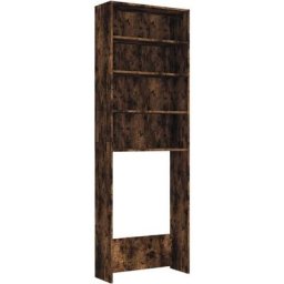 Vidaxl - Meuble pour machine à laver Chêne fumé 64x24x190 cm Chêne fumé