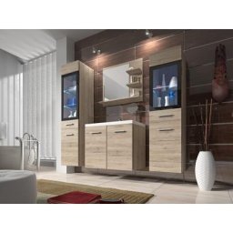 Bratex - Ensemble de meubles de salle de bain udine i, ensemble de meubles avec lavabo inclus,