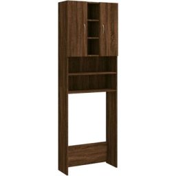Vidaxl - Meuble pour machine à laver Chêne marron 64x25,5x190 cm Chêne marron