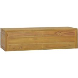 Armoire murale de salle de bain 110x45x30 cm Teck solide Vidaxl n/a