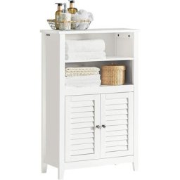 Meuble Bas de Salle de Bain Armoire Toilette Armoire Salle de Bain Buffet Commode Armoire de