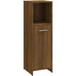 Armoire de bain Chêne marron 30x30x95 cm Bois d'ingénierie Vidaxl Chêne marron