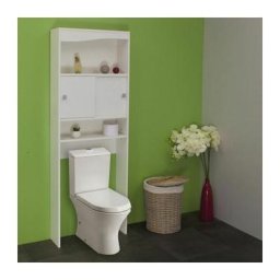 Meuble wc wave blanc - blanc - Symbiosis