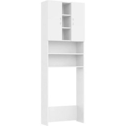 Vidaxl - Meuble pour machine à laver Blanc 64x25,5x190 cm Blanc