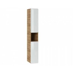 Colonne de salle de bain murale - h 170 x l 35 x p 32 cm - Archipel White - Livraison gratuite