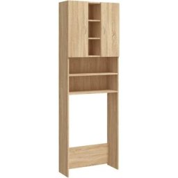 Vidaxl - Meuble pour machine à laver Chêne sonoma 64x25,5x190 cm Chêne sonoma