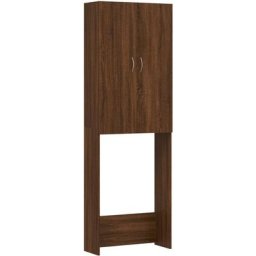 Vidaxl - Meuble pour machine à laver Chêne marron 64x25,5x190 cm Chêne marron