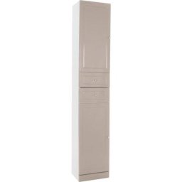 Colonne à poser tolede - 35cm - Taupe - pvc brillant - Livré en kit - Taupe