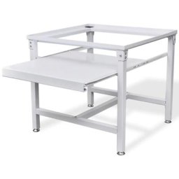 Kalisse - Socle pour machine à laver avec étagère coulissante Blanc FR2836