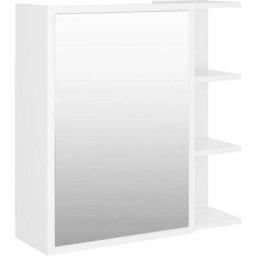 Armoire à miroir de bain Blanc 62,5x20,5x64 cm Aggloméré Vidaxl White
