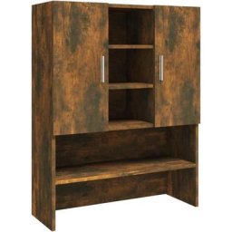 Vidaxl - Meuble pour machine à laver Chêne fumé 70,5x25,5x90 cm Chêne fumé