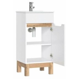 Bali Blanc 823 w / um 1D -40 cm / Meuble sous lavabo blanc 1D 40cm CU-COC-834012 fsc mix 70%