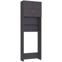 Vidaxl - Meuble pour machine à laver Gris 64 x 25,5 x 190 cm Aggloméré Gris