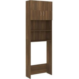 Vidaxl - Meuble pour machine à laver Chêne marron 64x25,5x190 cm Chêne marron