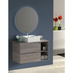 Ensemble de salle de bain Zeus - 9 couleurs (Voir dans la 3ème image) et 2 dimensions - avec