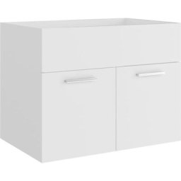 Armoire d'évier Blanc 60x38,5x46 cm Aggloméré vidaXL - Blanc