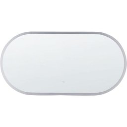 Miroir Mural de Salle de Bains à led Blanc Moderne Argenté 120 x 60 cm Chateauroux - Argenté